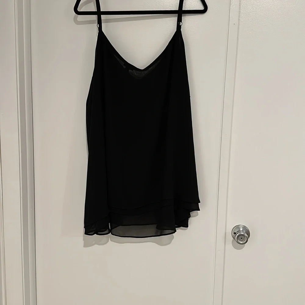 Torrid 5 Plus Black blouse 100 percent polyester - Picture 4 of 5